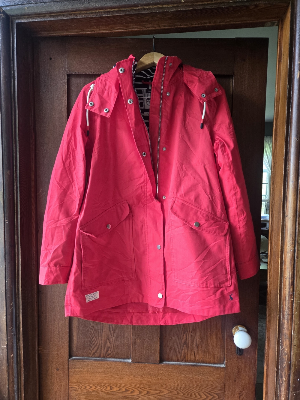Joules Right As Rain Women’s Red Waterproof Jacket